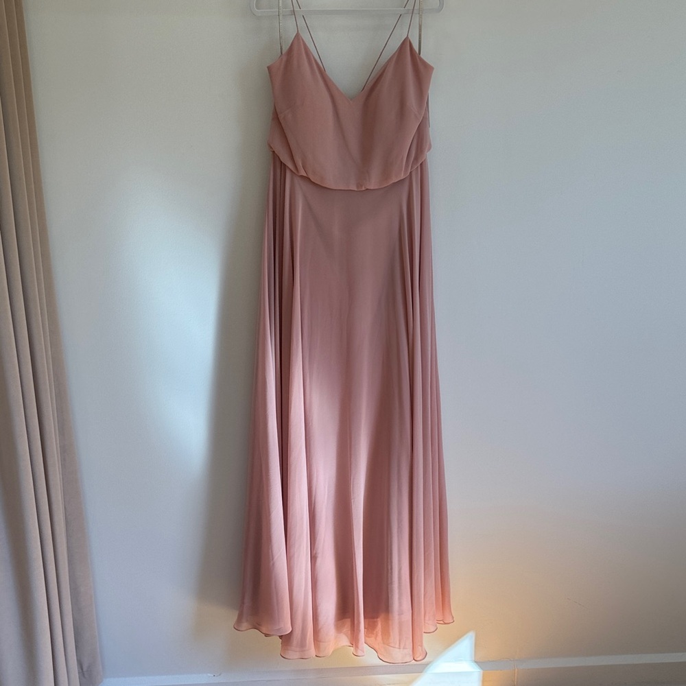 Jenny Yoo Luxe Chiffon bridesmaid dress.